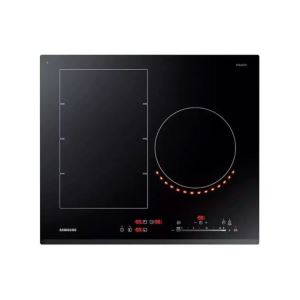 Anafe Samsung NZ63K7777BK | Inducción | 3 Zonas | Virtual Flame | Black Glass
